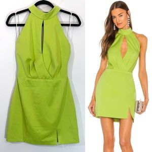 Elliatt X Revolve Regan Dress Citrus Green Mini Small